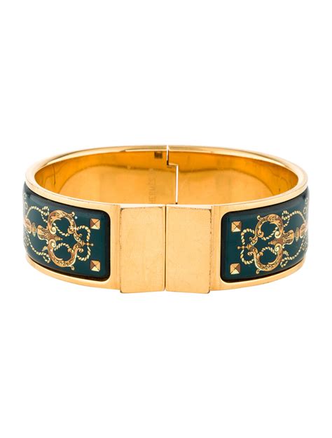 vintage hermes enamel bracelet|fashionphile hermes bracelet.